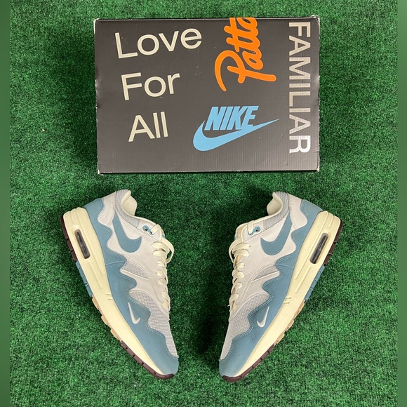 Nike Air Max 1 Patta Waves Noise Aqua (with bracelet) US 10